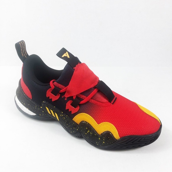 NWT Adidas Trae Young 1 Atlanta Hawks Basketball Shoe | Red Black Yellow | 10.5